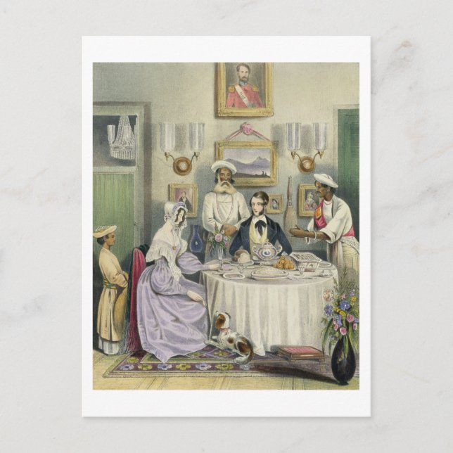 Carte Postale Petit-déjeuner, assiette 3 de 'Anglo Indians', eng (Devant)