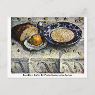 Carte Postale Petit Déjeuner Buffet De Paula Modersohn-Becker