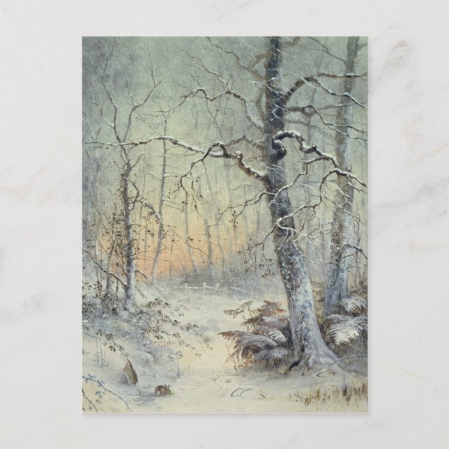 Carte Postale Petit déjeuner d'hiver (Devant)