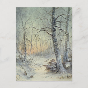 Carte Postale Petit déjeuner d'hiver