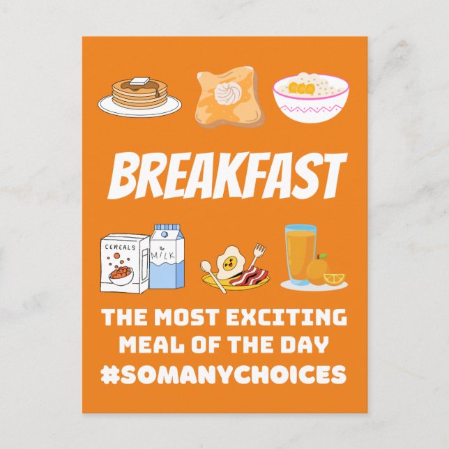 Carte Postale Petit déjeuner excitant (Devant)