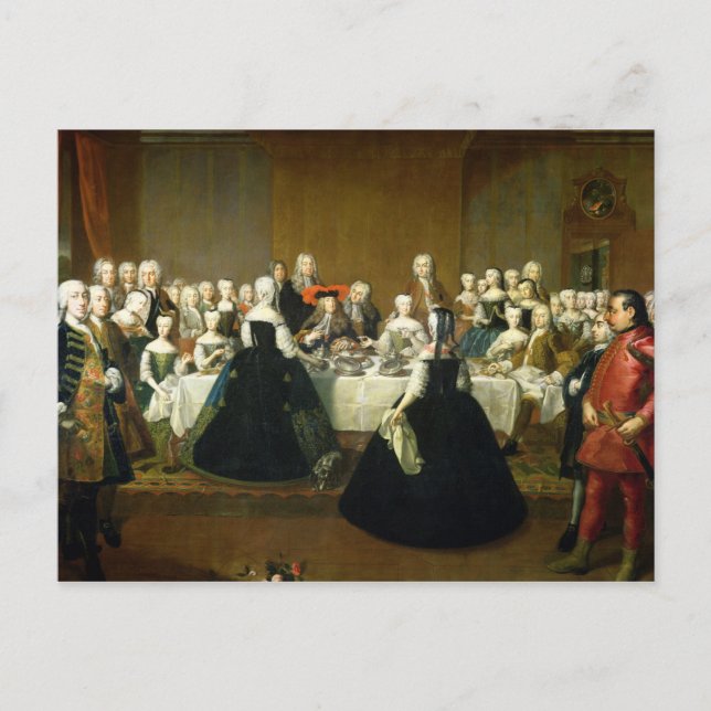 Carte Postale Petit déjeuner mariage (Devant)