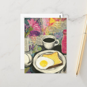 Carte Postale Petit déjeuner Still Life Collage