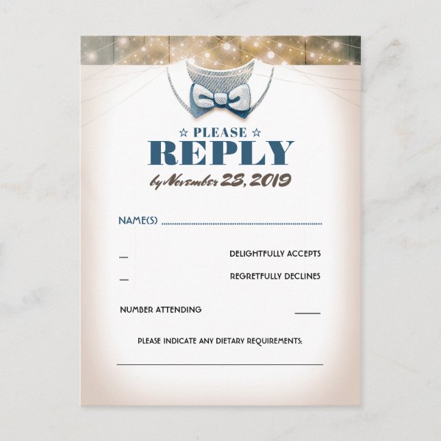 Carte Postale Petit homme | Boy Baby shower RSVP (Devant)