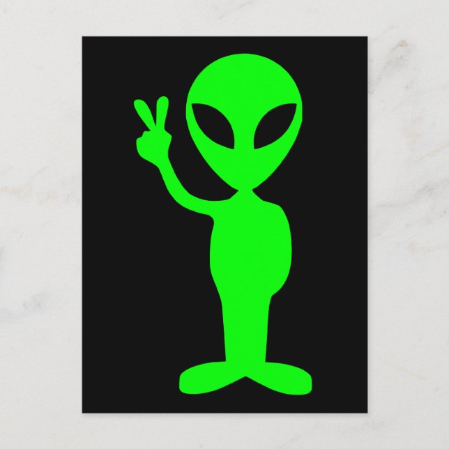 Carte Postale Petit homme vert (Devant)