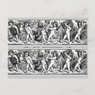 Carte Postale Petit livre vintage portant Signet Cherubs