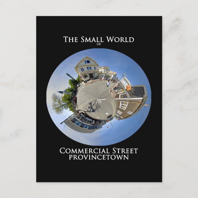 Carte Postale Petit Monde de la rue commerciale Provincetown (Devant)