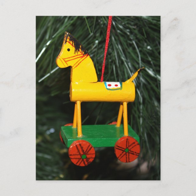 Carte Postale Petit Ornement Cheval-Roche Jaune (Devant)