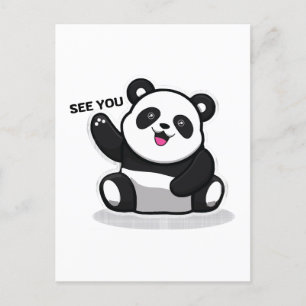 Carte Postale petit panda mignon