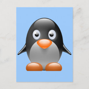 Carte Postale Petit Pingouin mignon