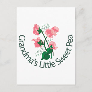 Carte Postale Petit pois doux de grand-mère