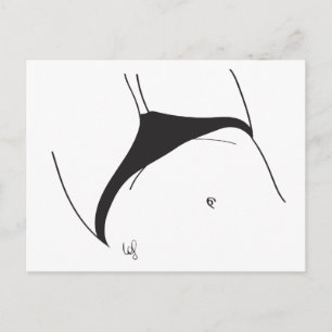 Carte Postale Petit slip noir