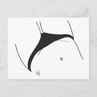Carte Postale Petit slip noir