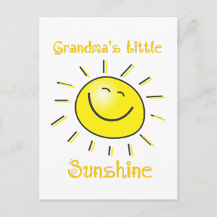 Carte Postale Petit soleil de grand-mère sur mesure