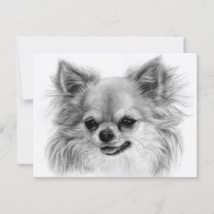 Carte Postale Petit Sourire - Peint à la main Chihuahua Art