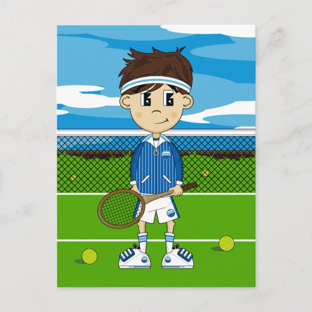 Carte postale Petit Tennis Boy (Devant)