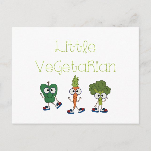 Carte Postale Petit végétarien (Devant)