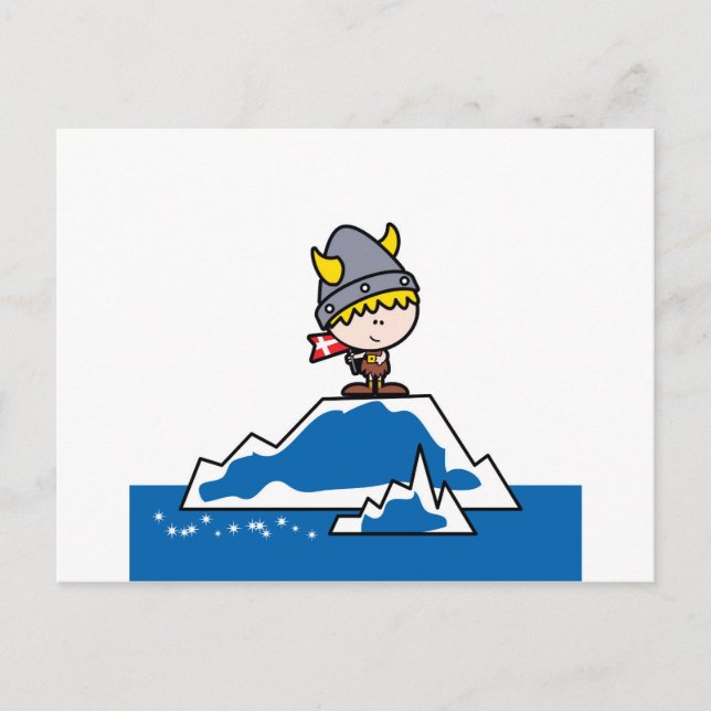 Carte Postale Petit Viking Boy (Devant)