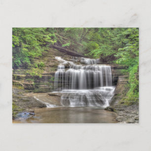 Carte Postale Petite cascade, Parc d'état de Butmilk Falls, New