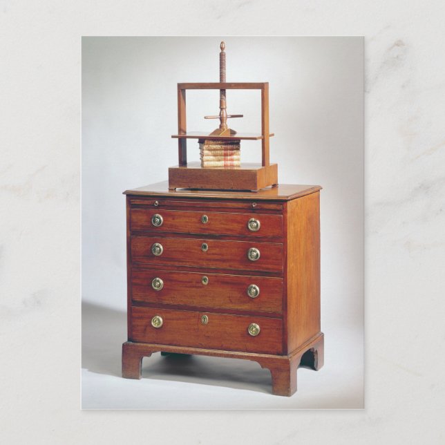 Carte Postale Petite commode en acajou par Sheraton (Devant)