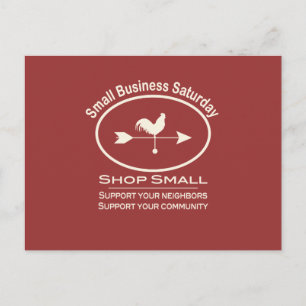 Carte Postale Petite entreprise Samedi Ivory Weathervane