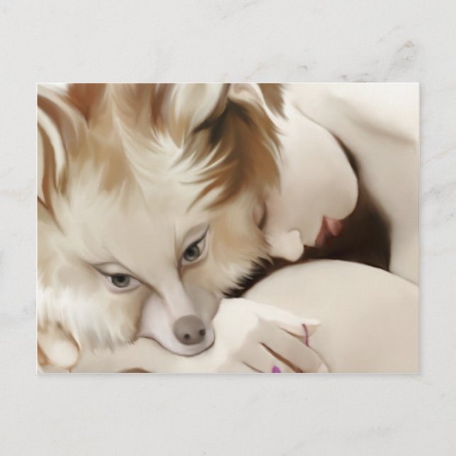 Carte Postale petite fille (Devant)