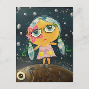 Carte Postale Petite Fille - Fille De La Mer