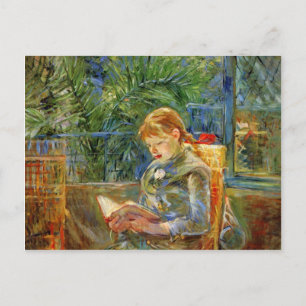 Carte Postale Petite fille, lecture par Berthe Morisot