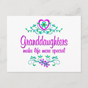 Carte Postale Petite-fille spéciale
