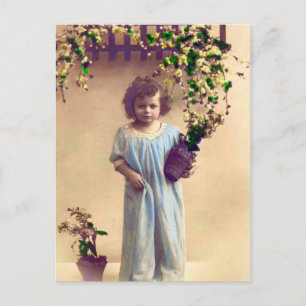 Carte Postale Petite Française Vintage