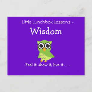 Carte Postale Petite Lunchbox Leçons - Sagesse