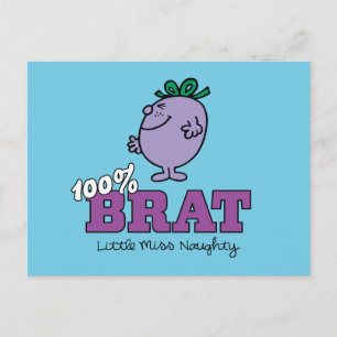 Carte Postale Petite Mademoiselle Gâtée 100% Enfant Gâtée