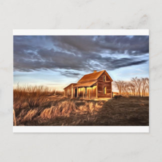 Carte Postale Petite maison dans les Prairies