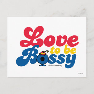 Carte Postale Petite Miss Bossy L'Amour Pour Être Patron