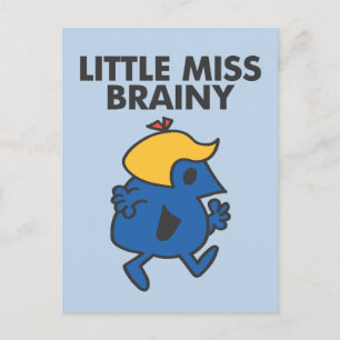 Carte Postale Petite Miss Brainy En Mouvement