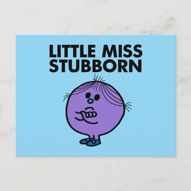 Carte Postale Petite Miss Stubborn | Armes croisées (Devant)