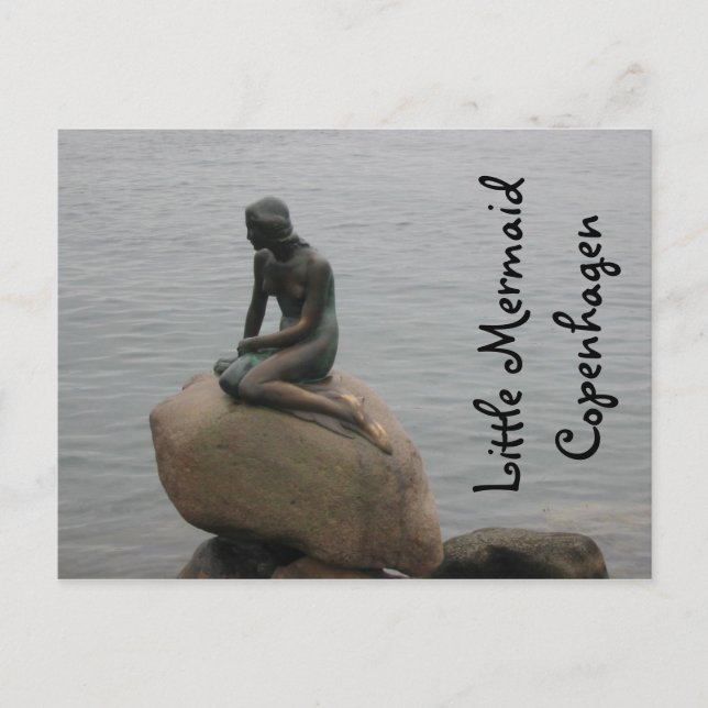 Carte Postale Petite sirène Copenhague (Devant)