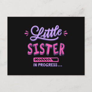 Carte Postale Petite soeur en cours