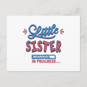Carte Postale Petite soeur en cours