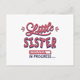 Carte Postale Petite soeur en cours