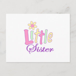 Carte Postale Petite soeur (fleurs)