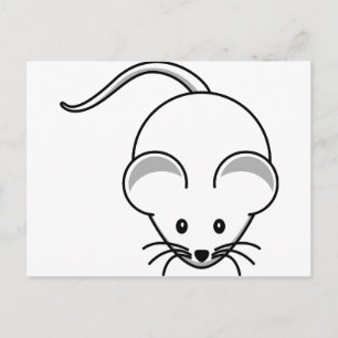 Carte Postale Petite souris graphique