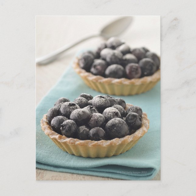 Carte Postale petite tarte aux bleuets (Devant)
