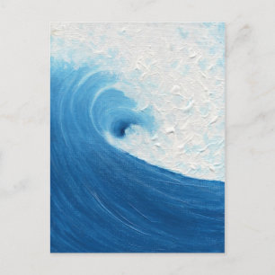 Carte Postale Petite vague bleue