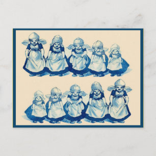Carte Postale Petites filles néerlandaises vintages