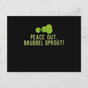 Carte Postale Petits germesPaix en dehors de Brussel Sprout