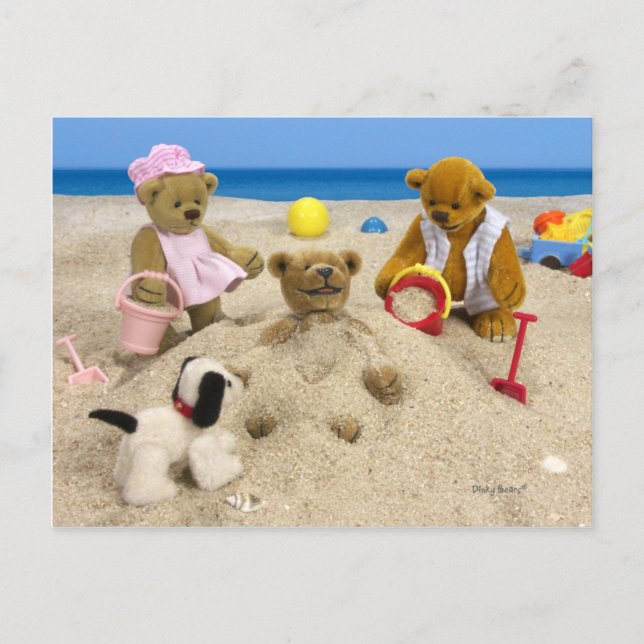 Carte Postale Petits ours : Salutations d'été (Devant)