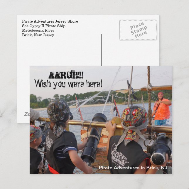 Carte Postale Petits pirates (Devant / Derrière)