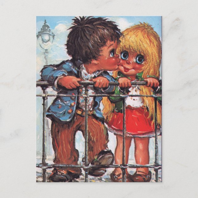 Carte Postale Petits Poulbots à Paris (Devant)