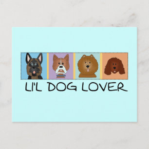 Carte Postale Petits T-shirts et cadeaux d'amoureux des chiens